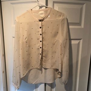 Cute sequin embellished blouse!
